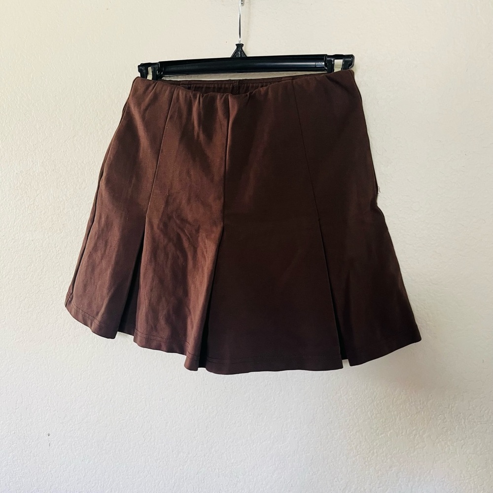 OGL Brown Pleated Skort